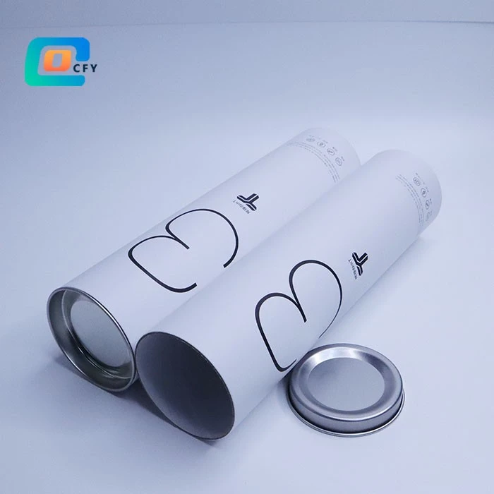 Printed Kraft Tube With Metal Ends