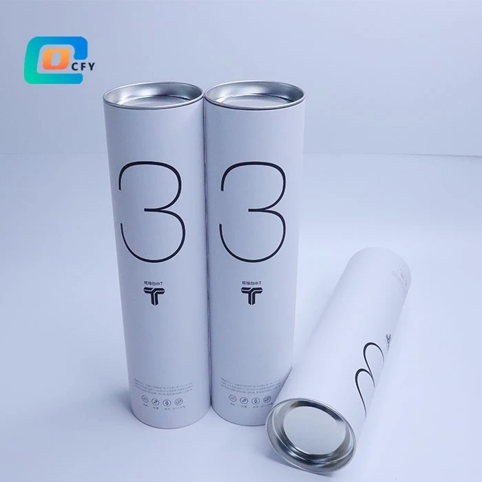 Printed Kraft Tube With Metal Ends